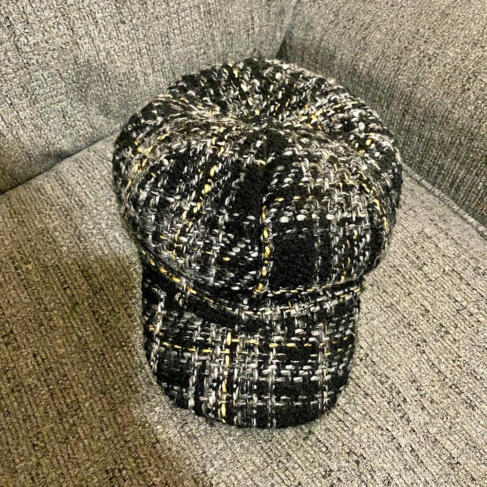 Vintage black, white, grey, cap